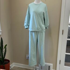 a new day Light Mint Pullover Jumpsuit Set